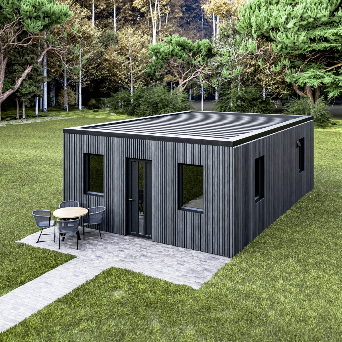 Structor 50 exterieur, plat dak