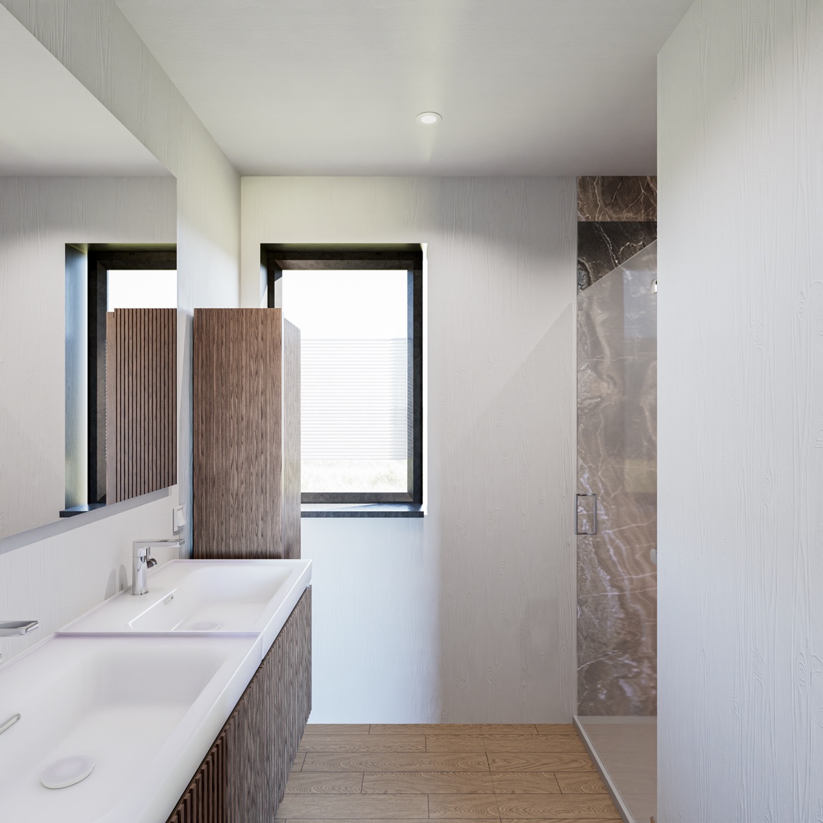 Structor 75 interieur, badkamer